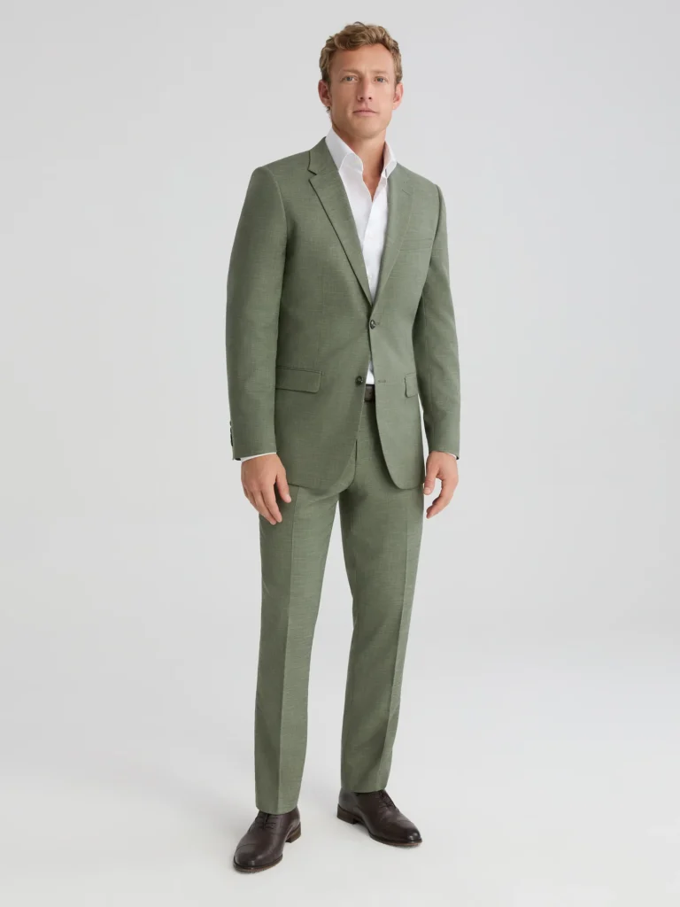 Green Linen Suits for Groom vs Groomsmen