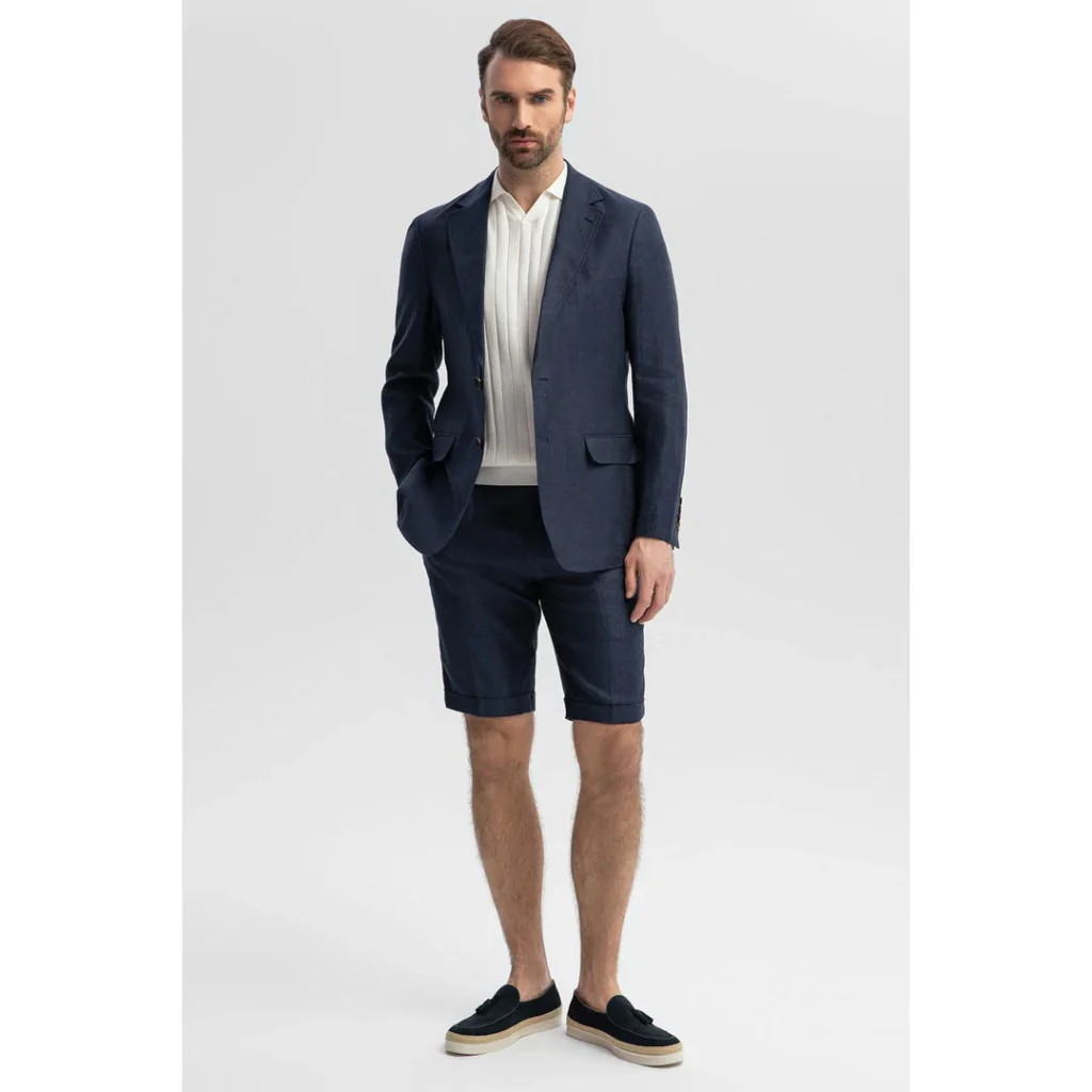 How to Create a Taller Silhouette with Linen Suits?