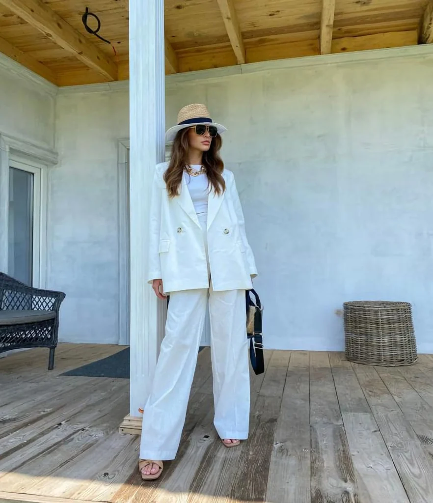 How to Style a White Linen Suit for Wedding Guests?