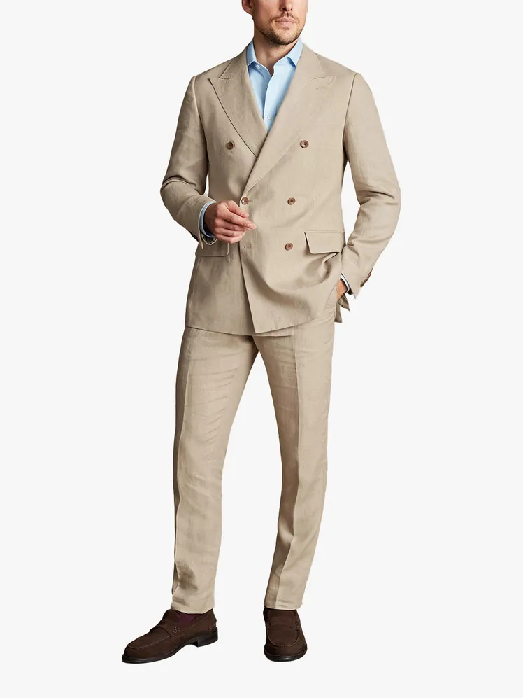 Linen Suits for Early Fall Weddings