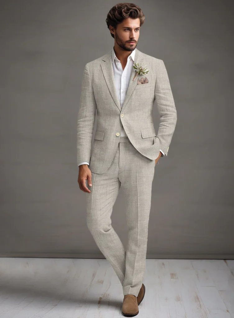 What Is a 100% Linen Wedding Suit?