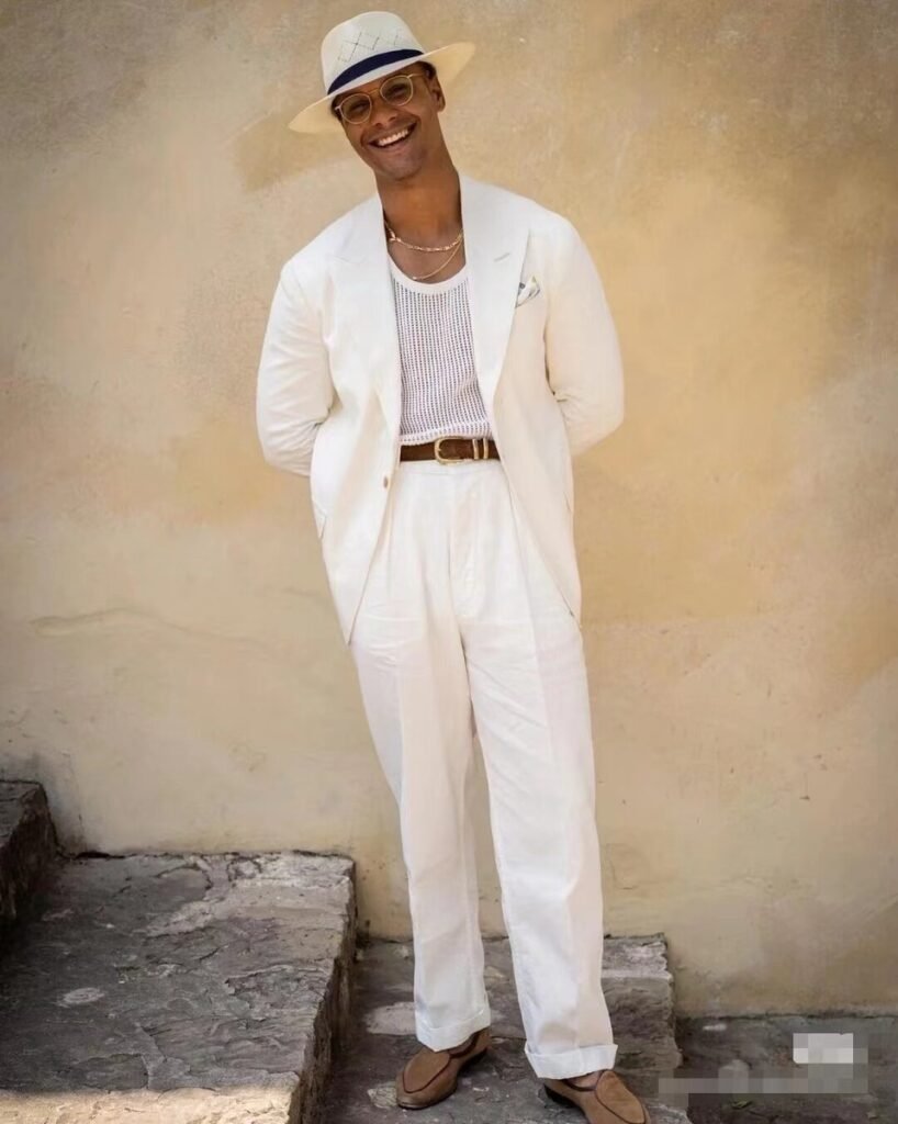 Why Accessories Matter for Linen Wedding Suits?
